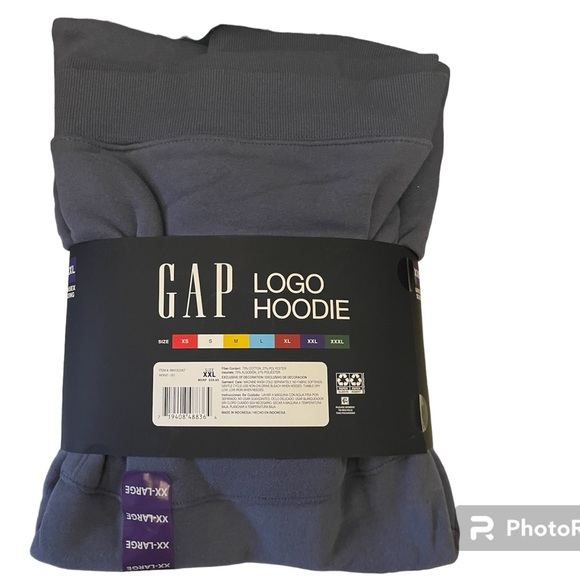 GAP Unisex Hoodie-Indigo - Picture 2 of 5